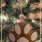 Paw print ornament with or without wings