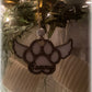 Paw print ornament with or without wings