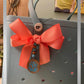 Custom monogrammed bow tag