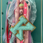 Varsity letter Bogg bag tag