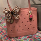 Custom monogrammed bow tag