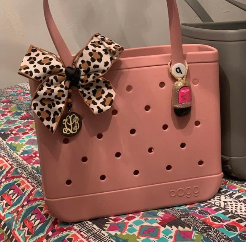 Custom monogrammed bow tag