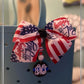 Custom monogrammed bow tag