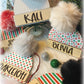 Custom engraved beanie hat ornaments