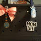 Custom monogrammed bow tag