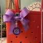 Custom monogrammed bow tag