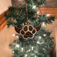 Paw print ornament with or without wings