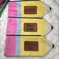 Laser engraved leather patch pencil pouch