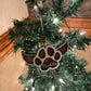 Paw print ornament with or without wings