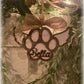 Paw print ornament with or without wings
