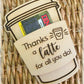 Coffee cup gift cardholder