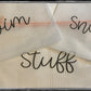 Clear zipper bags
