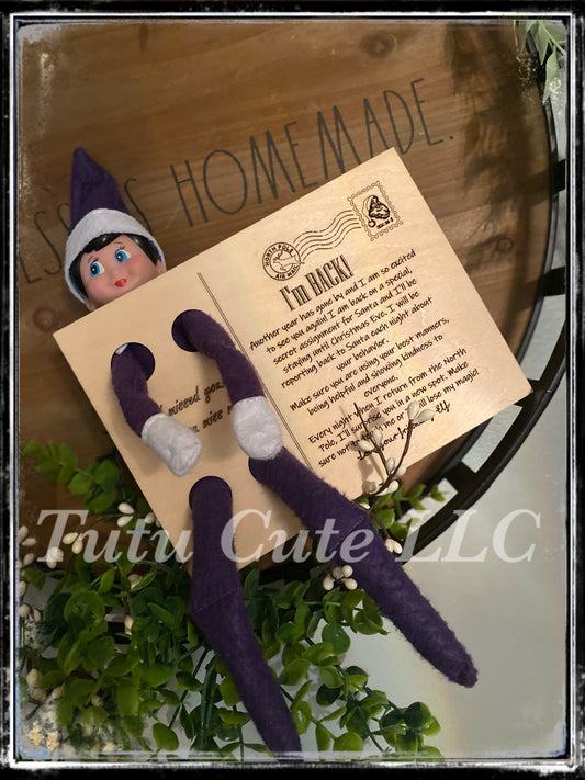 Elf arrival postcard (elf not included)
