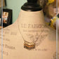 Chevron wooden personalized necklace