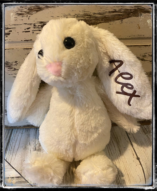 Stuffed monogrammed bunny