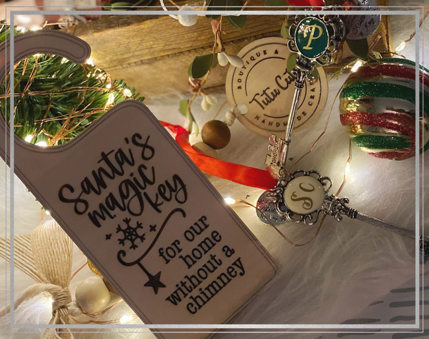 Santa’s magic key with door hanger