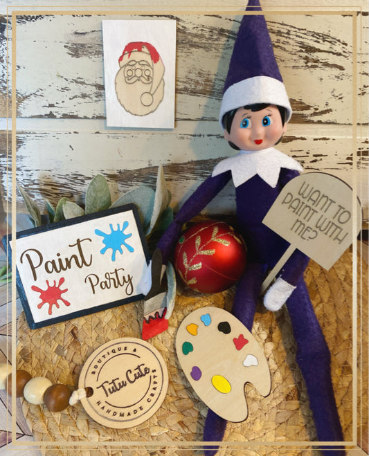 Paint party elf prop set(elf not included)