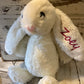 Stuffed monogrammed bunny