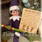 Elf word search card (elf not included)