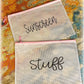 Clear zipper bags