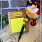 Personalized teacher pencil memo holder