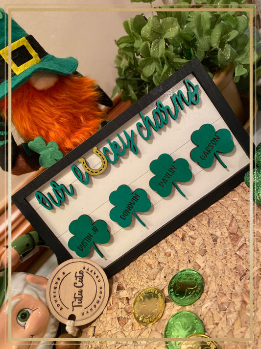 My lucky charms plaque