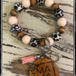 Custom leopard wristlet