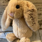 Stuffed monogrammed bunny