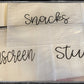 Clear zipper bags