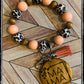 Custom leopard wristlet